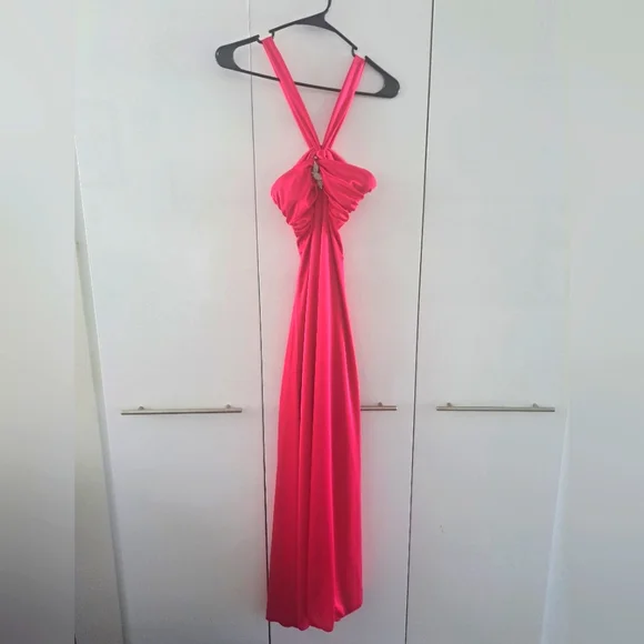 open lace back dress Sparkly Hot Pink Open Back Sequins Long Prom Dress with Slit VK23092903 –  Vickidress